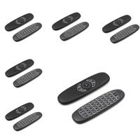 C120 Air Mouse 2.4G RF Smart Remote Control 7 Color Backlit English Wireless Keyboard for Android Smart TV Box