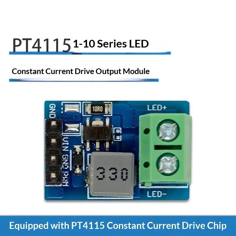 

1Pcs 12V PWM Dimming Constant Current Board PT4115 LED Driver Module Suitable For LED Light Strips DIY Accessories