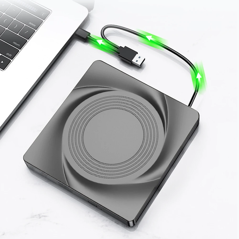 USB3.0 Type-C External CD DVD RW Optical Drive DVD CD Burner Portable Player Writer for Laptop Desktop Notebook PC Windows 11 10