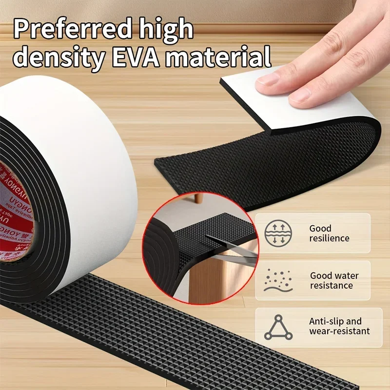 DIY Anti-slip Furniture Pads Mute Mats Bumper Damper Thick Non-Slip Pad Foot Cover Self Adhesive Table Chair Foot Protection Pad