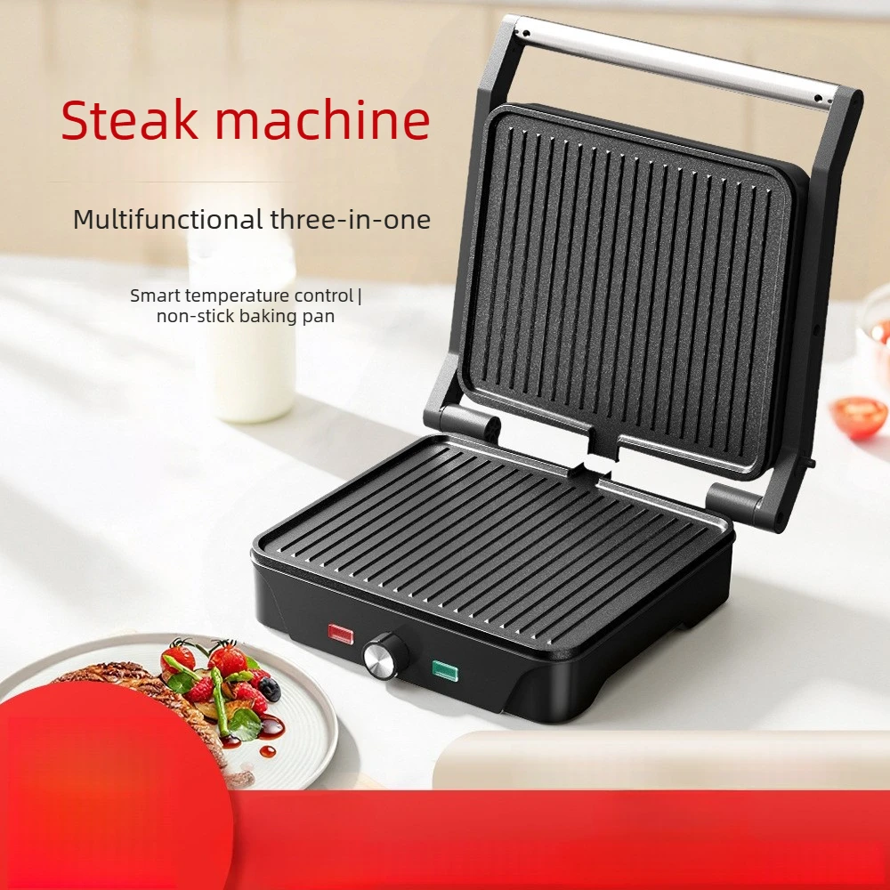 Multifunctional Home Steak & Sandwich Maker Removable Electric Grill Machine for Barbecue Waffle and Toast Breakfast Cooking