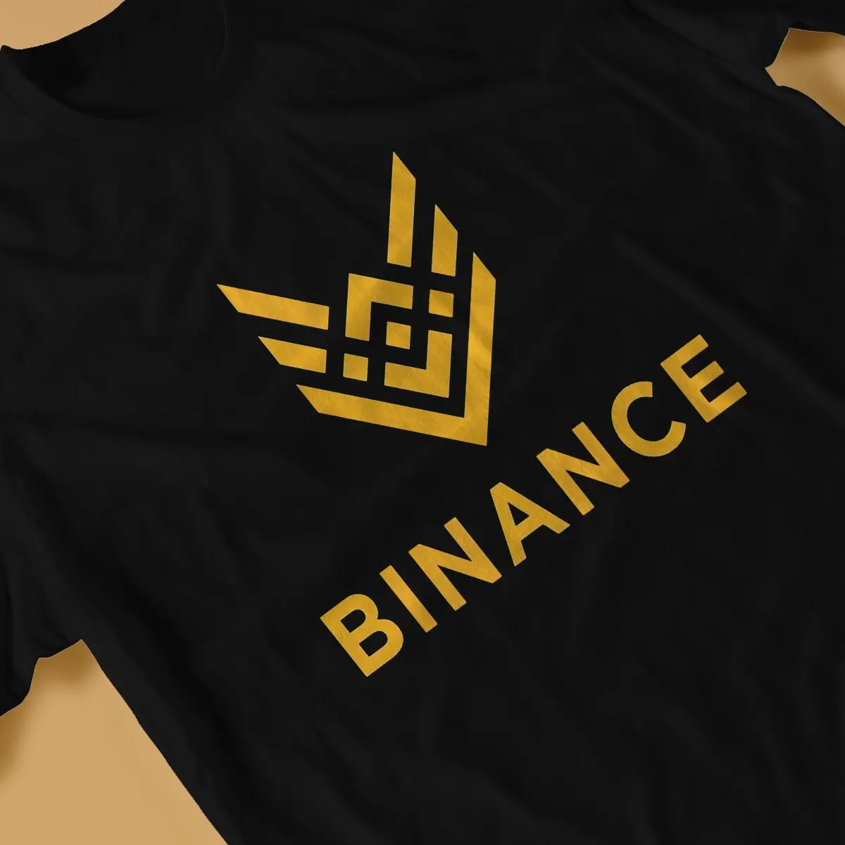 Binance camiseta creativa para hombre, camisa de poliéster con cuello redondo de capitán, ropa de regalo distintivo, Tops