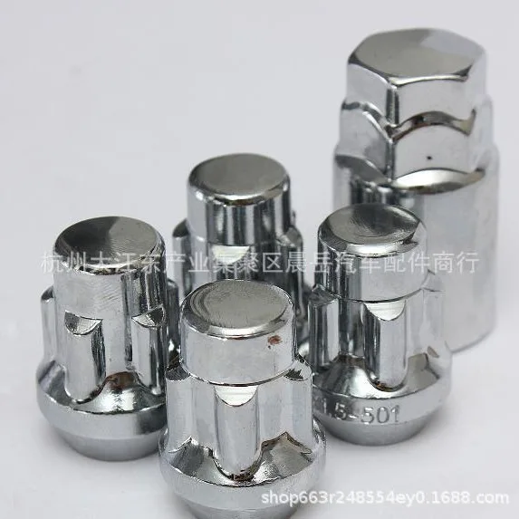 12x1.5mm 60 degrees Wheel nuts wheel locks Four nuts + one key