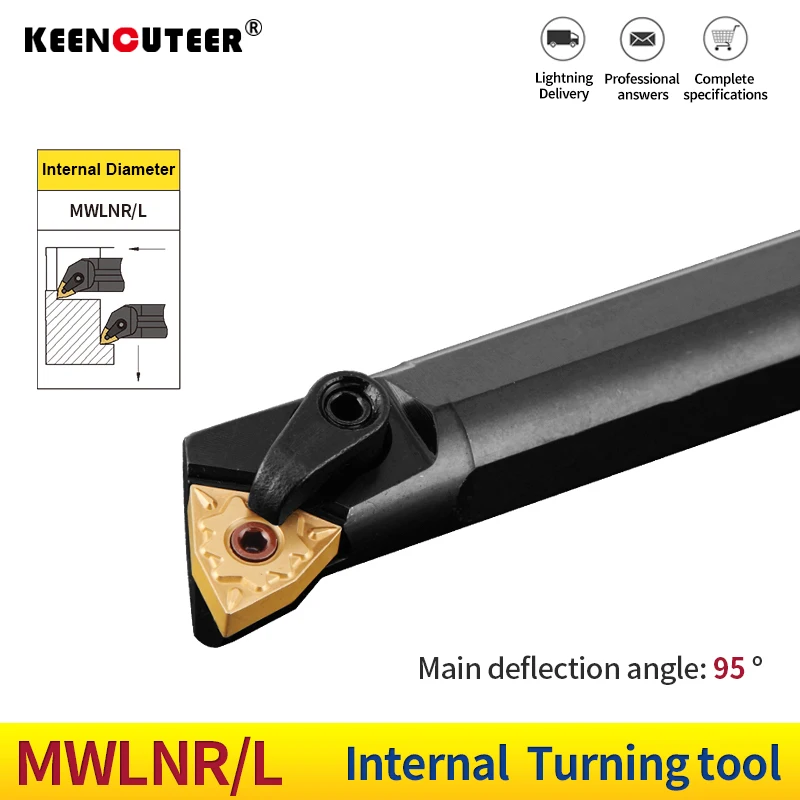 Full series S16Q-MWLNR06 S20R-MWLNR06 S25S-MWLNR06 Internal Turning Tool Holder WNMG Carbide Inserts Lathe Bar CNC Cutting Tools