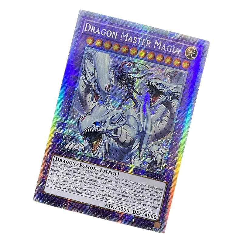 Yu-gi-Oh! Koleksi DIY kartu Proxy naga Magia Master of Dragon Magia hadiah Natal hadiah koleksi non-asli mainan