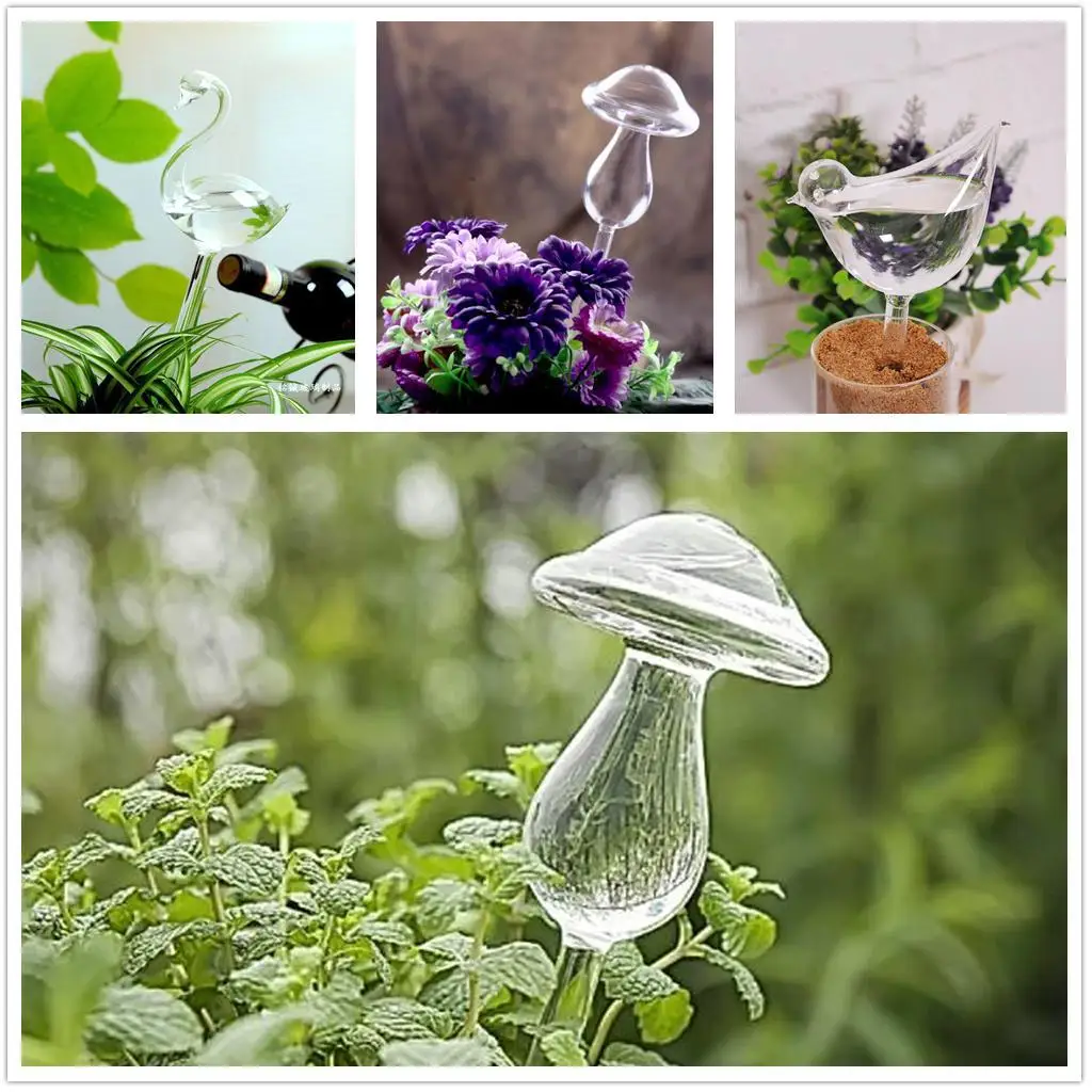 Houseplant Water Feeder Self Watering Sprinkler Borosilicate Glass Automatic Irrigation for Flower Pots