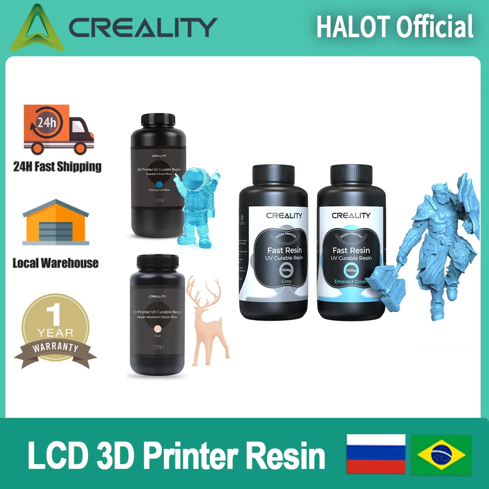 Creality UV Resin High Precision / Fast Resin / Water Washable Resin 3D Printer Printing Resin For Halot-Mage Pro/LD-002H/LD-006