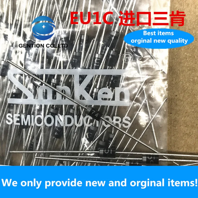 10PCS 100% New original EU1C diode imported Sanken DO-41 EUIC original 0.5A 1000V high speed 100ns power board