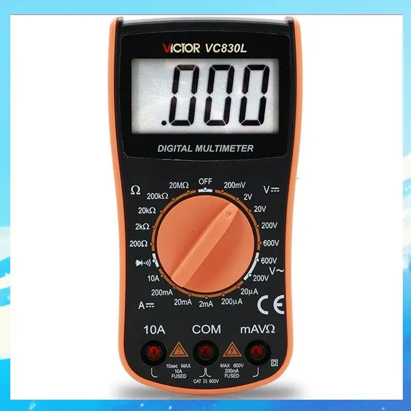 

VICTOR Digital Multimeter Mini Household Electrician Multimeter High Precision Ammeter Multimeter VC830L Digital Pocket-[A49T]