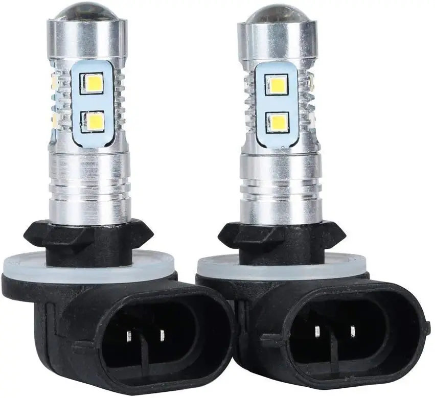 

2x 8000K White High Power 2323 SMD 881 886 889 894 LED Fog Driving Light Bulbs 1200LM