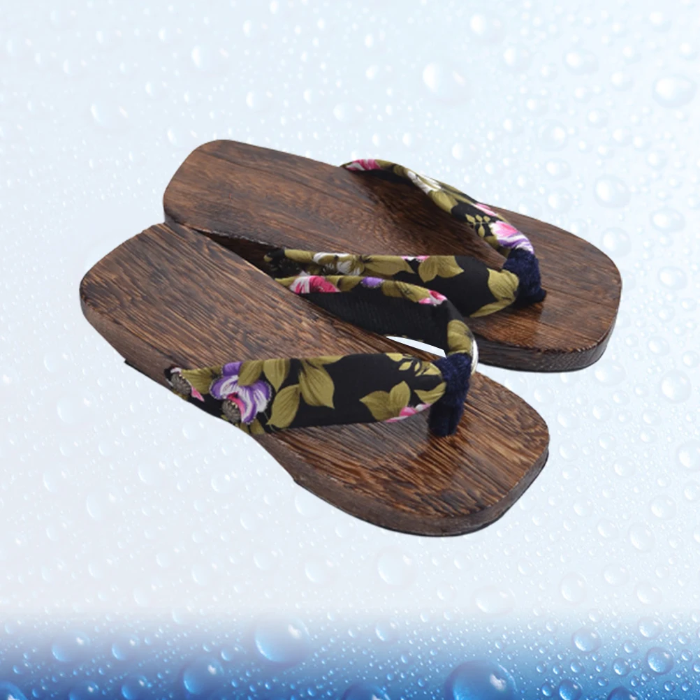 

1pcs 2 Pairs Paulownia Wood Clogs Slippers Lightweight Comfortable Anti-Slip Breathable Traditional Chinese Design