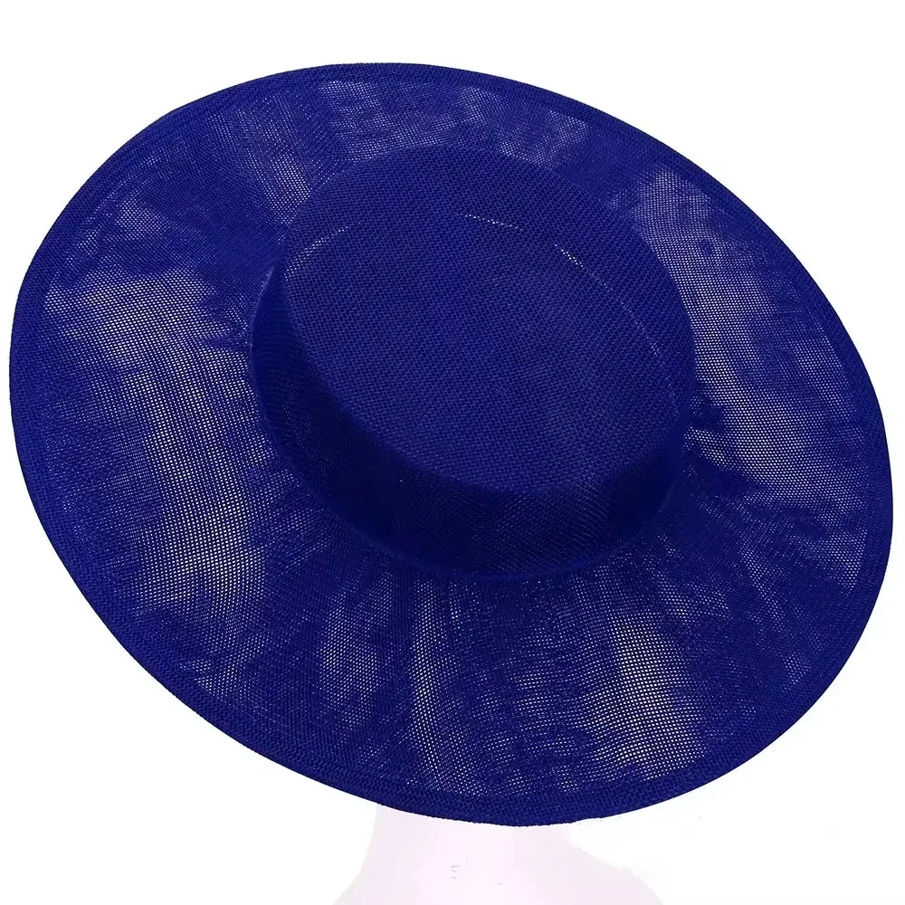 Solid Color Fascinator Base Wide Brim 33 CM Derby Hat Multiple Colors 1920s Hair Accessories Vintage Fascinator Hat Girl