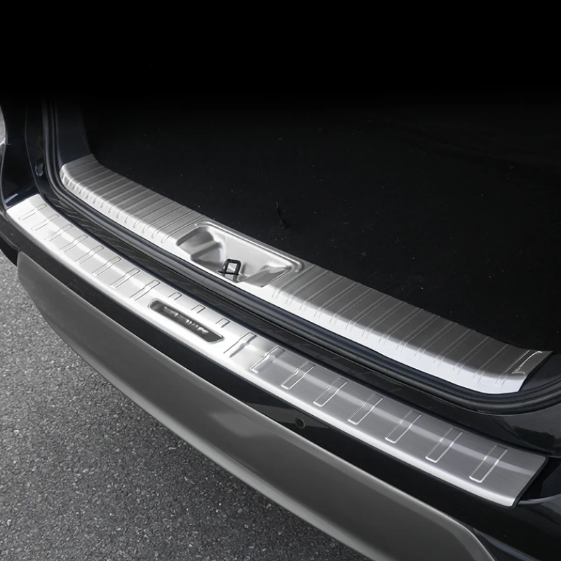 

Fit For Toyota Highlander Kluger XU70 2022 2023 Stainless Steel Rear Bumper Door Sill Protector Scuff Plate