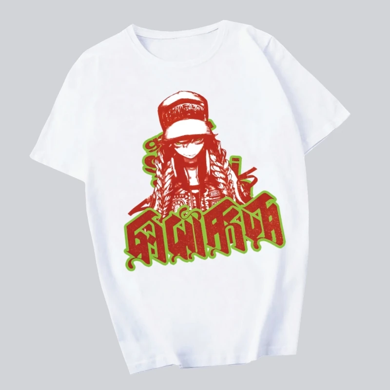 

GACHI AKUTA Harajuku Men's tshirt Printed Unisex Short Sleeve T shirt Cool Cartoon Casual T-shirt Male Streetwear Tops