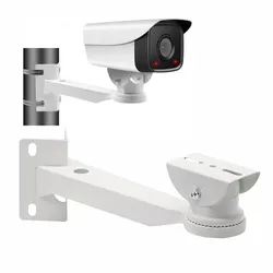 Universal Outdoor Aluminum External Right Angle 90 Degree CCTV Camera Stand Corner Wall Mount Bracket for Surveillance Camera