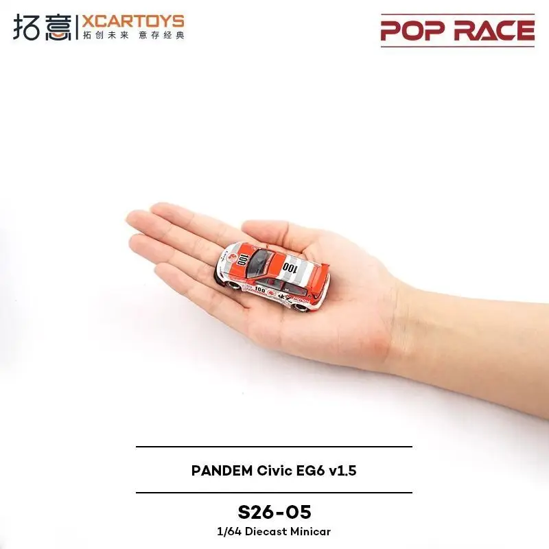 

XCARTOYS 1/64 S26-05 Honda Civic EG6 Rocket Rabbit PetroleumSimulation Alloy Car Model Toy Adult Collectibles Decorations