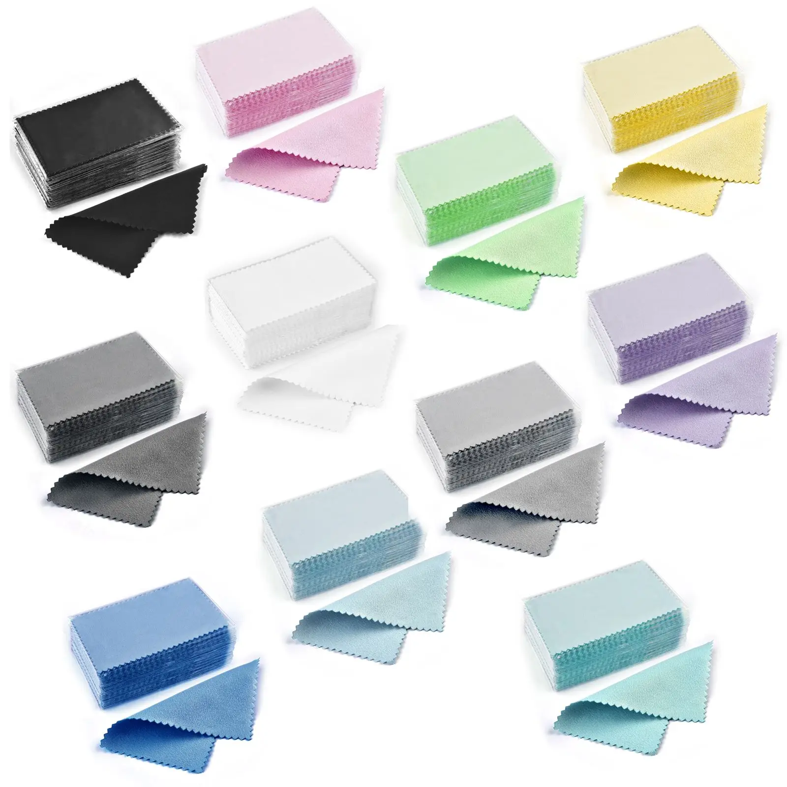 

50 шт. 10x6,3 см/8x6 см, очиститель для серебра, салфетка для протирания серебряных металлических ювелирных изделий, принадлежности для чистки, полировальная ткань 2030