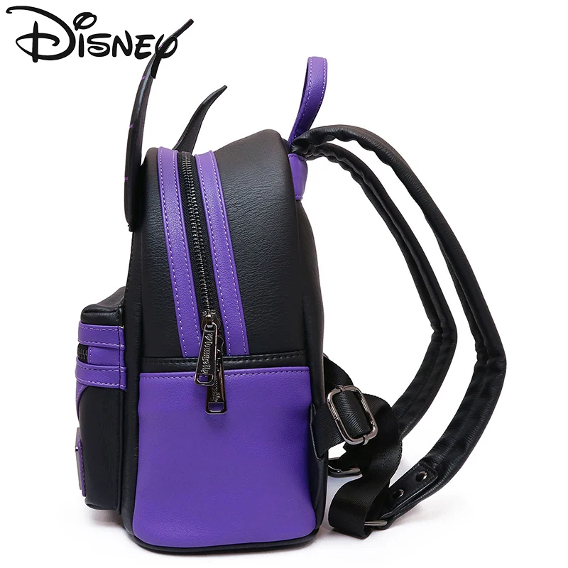 Disney PU Leather Maleficent Backpack Around Maleficent Women\'s Backpack Girls Casual School Bag Halloween Props Christmas Gifts