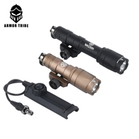 Wadsn M600 M300A M600C Tactical Flashlight 400lm/600lm White LED Light Fit 20mm Rail Hunting Weapon Airsoft Accessories Switch