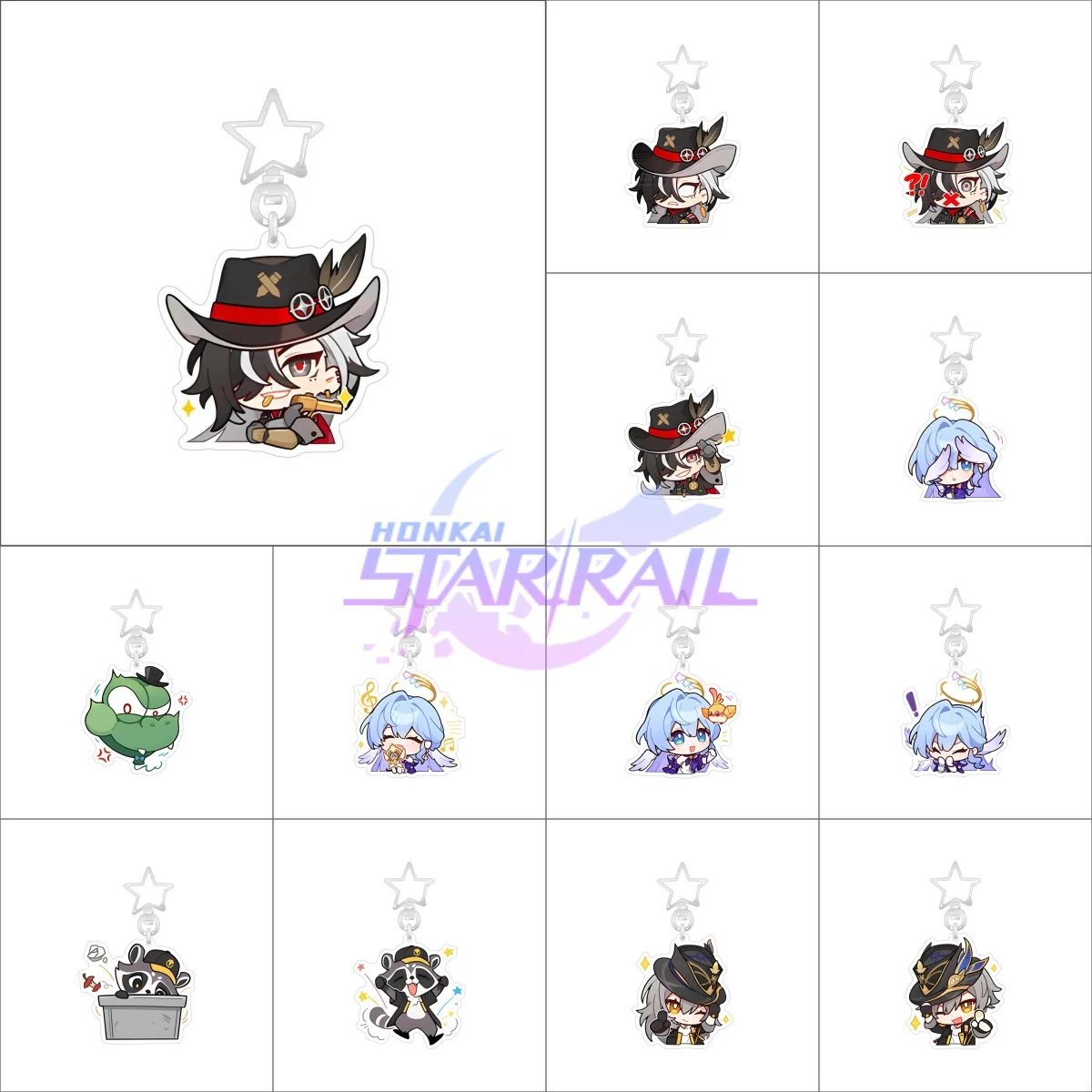 Nuovo Honkai: Star Rail Robin Boothill portachiavi simpatico cartone animato Anime ciondolo portachiavi zaino accessori per gioielli regalo distintivo del gioco