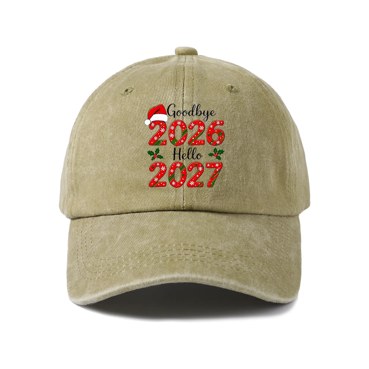 Retro Typography Graphic Graphic Baseball Cap, Vintage Washed Adjustable Unisex Dad Hat, Casual Gift