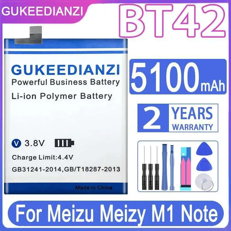 

For Meizu Meizy M1 Note BT42 Premium Replacement 5100Mah Mobile Phone Battery