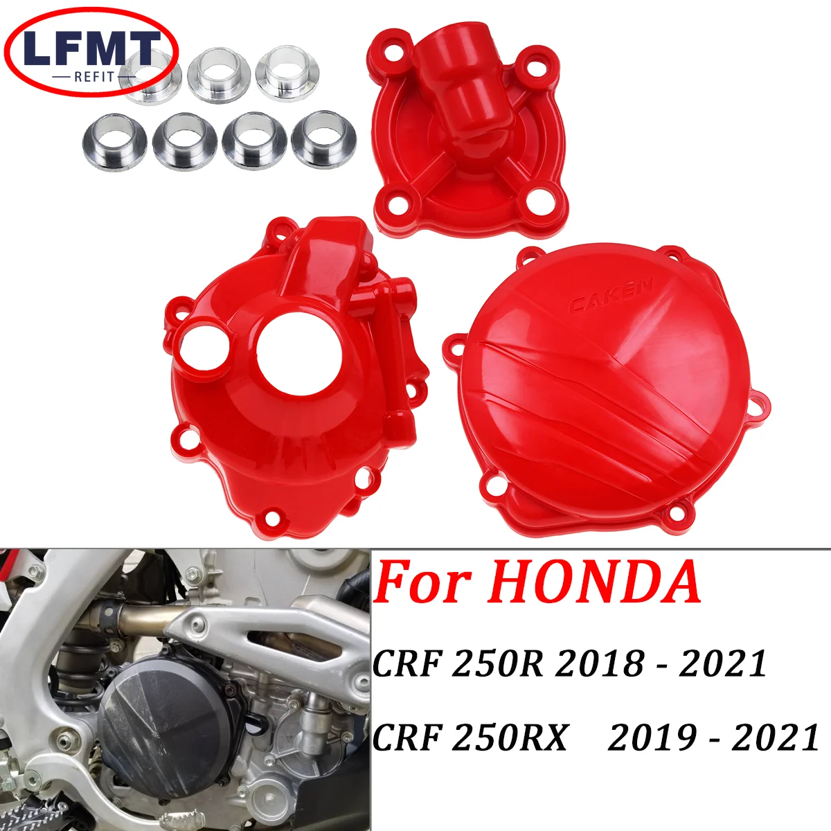 

For Honda CRF 250R 250RX CRF250R CRF250RX 2018 2019 2020 2021 Motorcycle Ignition Guard Water Pump Cover Clutch Protector