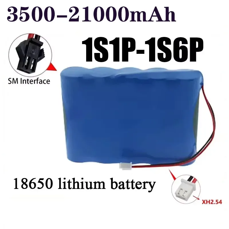 

1S1P-1S6P 18650 3800mAh Battery 3.7V Rechargeable Lithium Battery Pack Bluetooth Speaker Emergency Lighting Original Battery