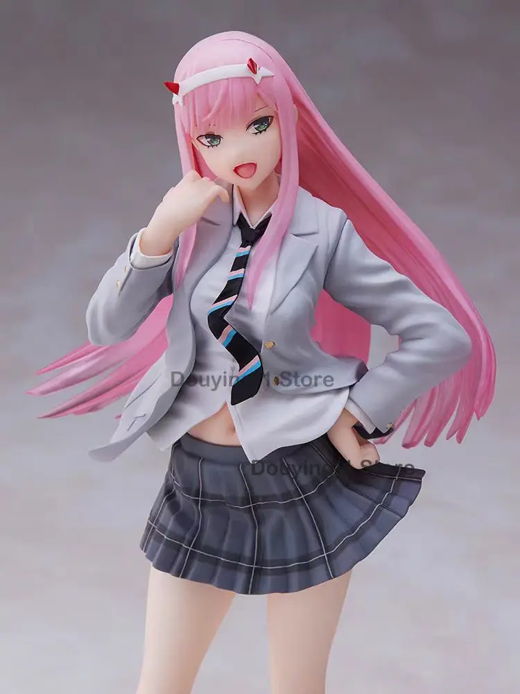 

in Stock Original TAITO DARLING in The FRANXX 02 Uniform Ver. Action Figure 18cm PVC Collectible Model Gift