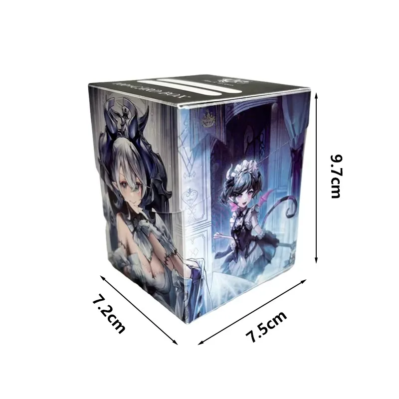 Breite Spielkarten-Sammelboxen: Sternenhimmel-Wellen-Augen-Karten-Deck-Box für 100+ Karten, MTG-Deck-Box mit einem Trenner, Sammlerstück – Detail 2