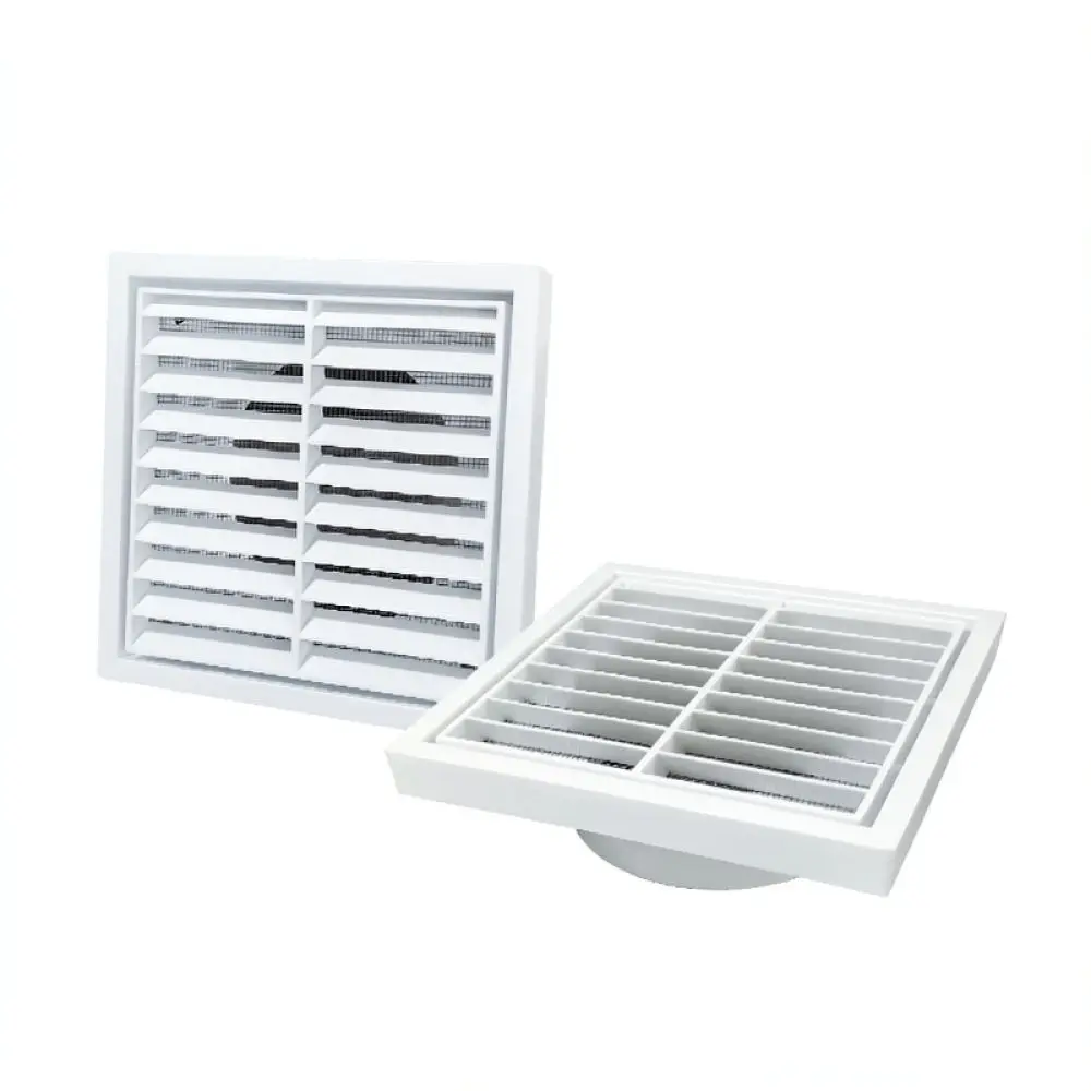 ABS Plastic Air Vent Louver Cover Rainproof Grille For Dryer Exhaust Ducting Bathroom Ventilation Outlet Accessory