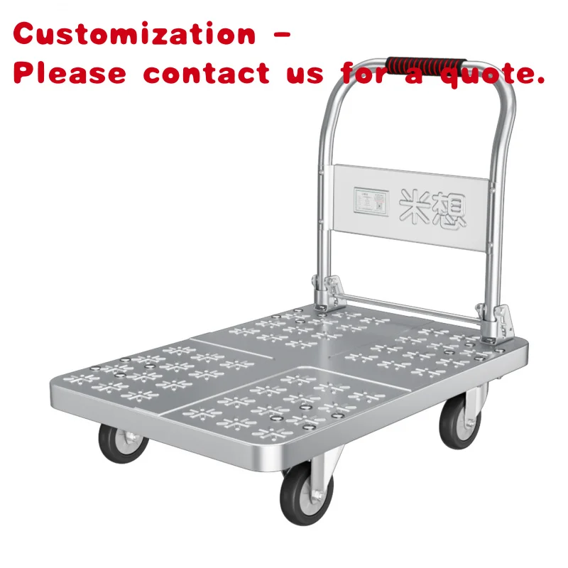 

custom.Verified Suppliers 304 Stainless Steel Frame Foldable Handle Foldable Vendor Cart Hand Trolley Large Wheel Cart Shopp