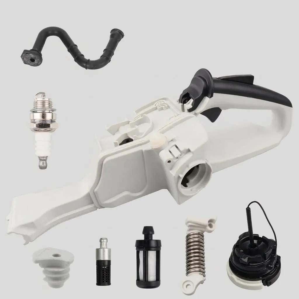 11417911000/11417911030 For MS261-MS291 -Fuel Gas Tank Assembly 8-piece Set -Fuel Petcock Gas Tank Pump Garden Supplies