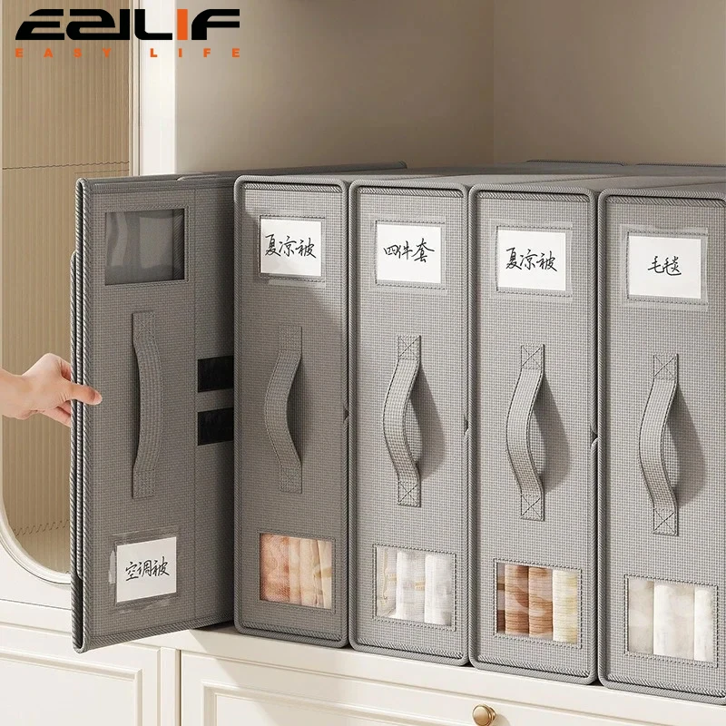 New Solid Color Simple Non-woven Fabric Bed Sheet Storage Box Fabric Bed Sheet Storage Wardrobe Bedroom Duvet Cover Storage Box