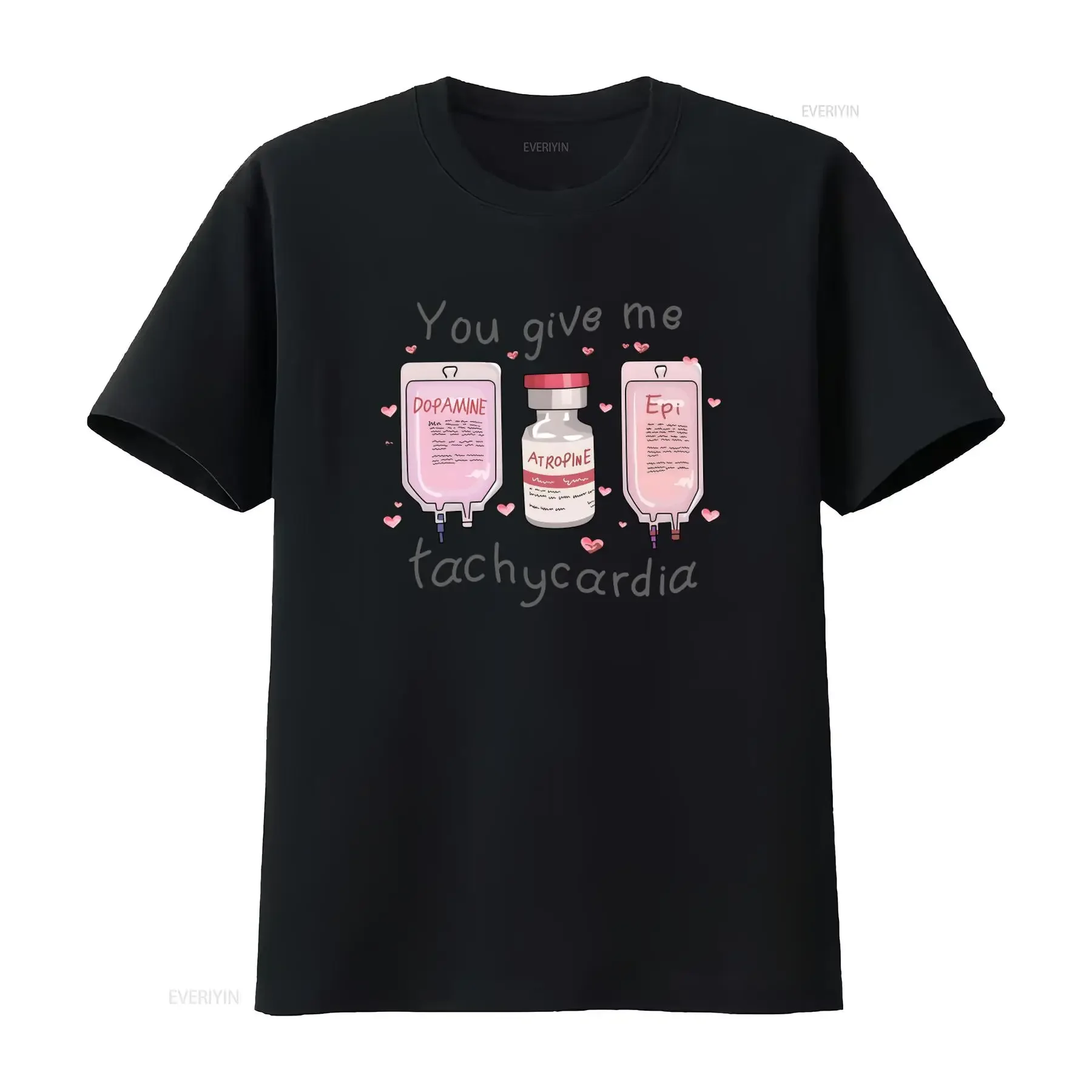 Nurse Valentine's Day T Shirt Pharmacist Critical Care Icu Picu Rn Valentine Micu Sticu Cvicu Vday Pharmacy Tech Dopamine
