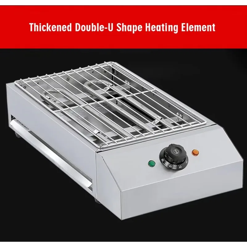 Smokeless Electric Barbecue Grill Bbq with Precision Temperature Control Stainless Steel Body view 4