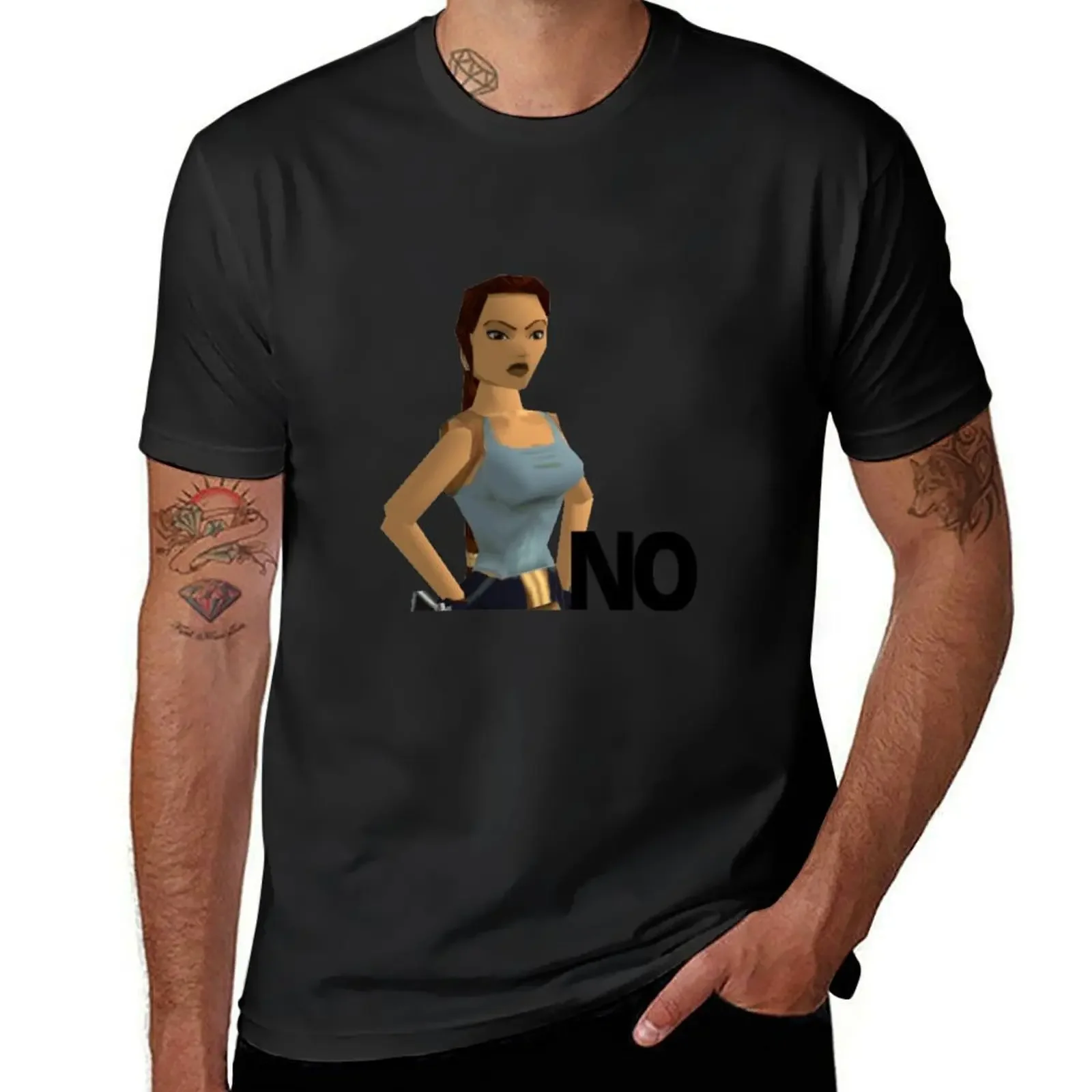 

Lara Croft NO (Other Products) T-Shirt anime figures rapper graphic tees cotton graphic tees vintage t shirt men