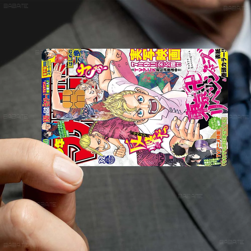 Japan Anime Tokyo Revengers Anime Cartoon Sticker Film Skin For Credit Card Debit Bank Bus Card