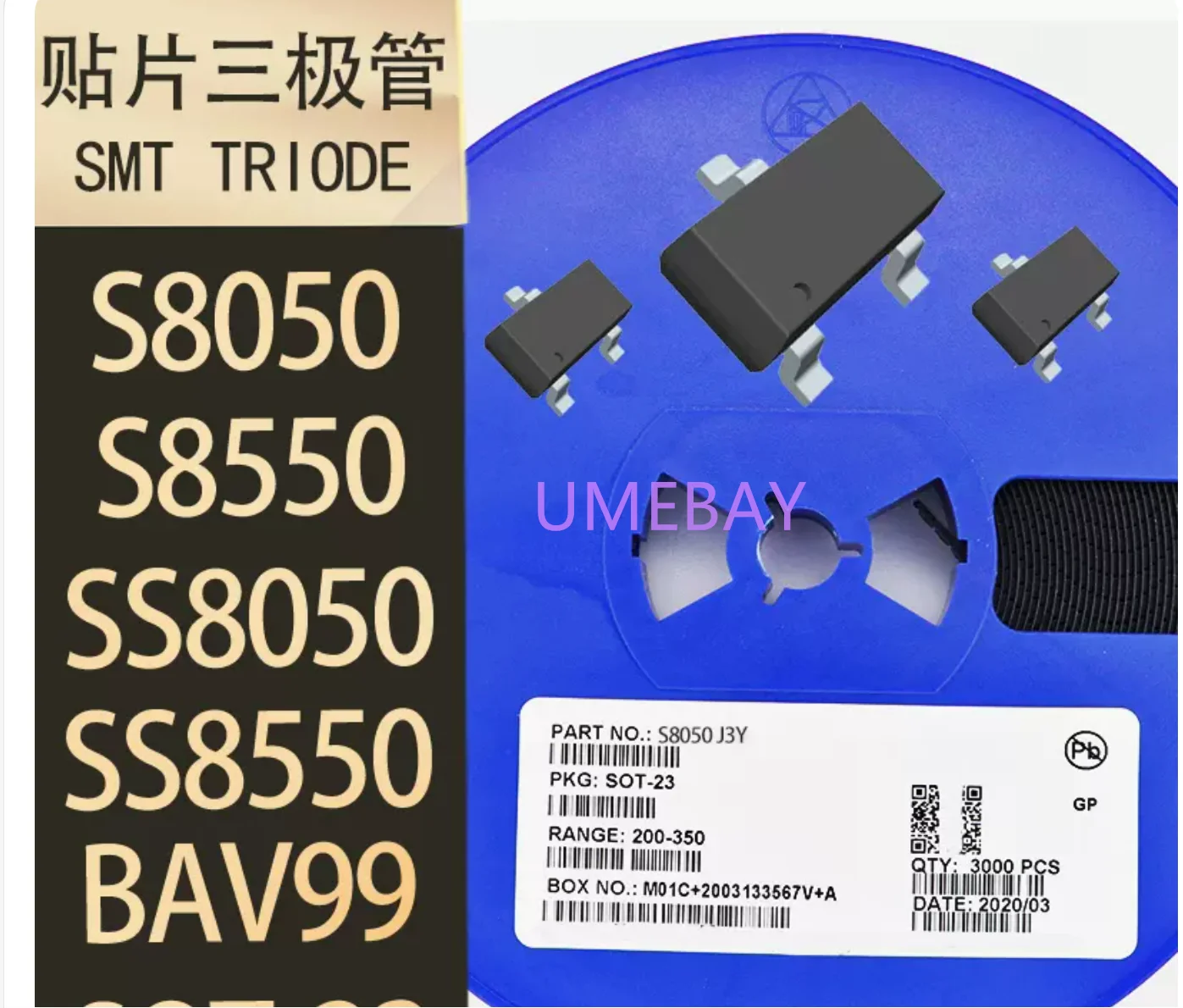 100P  SMTvoltage stabilizing transistor TL431 MMBT5401 SS8050  MMBT2907A MMBT5551LT1G  2N7002 MMBT9013LT1G  S8050 MMBT4401 S8550