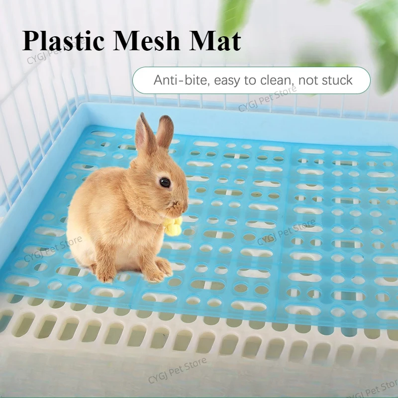 Plastic Mesh Mats for Rabbit Foot Pads Holland Pig Totoro Dolphin Dung Leak Plate Pet Cage Foot Pads Hamster Cage Mat Foot Pad