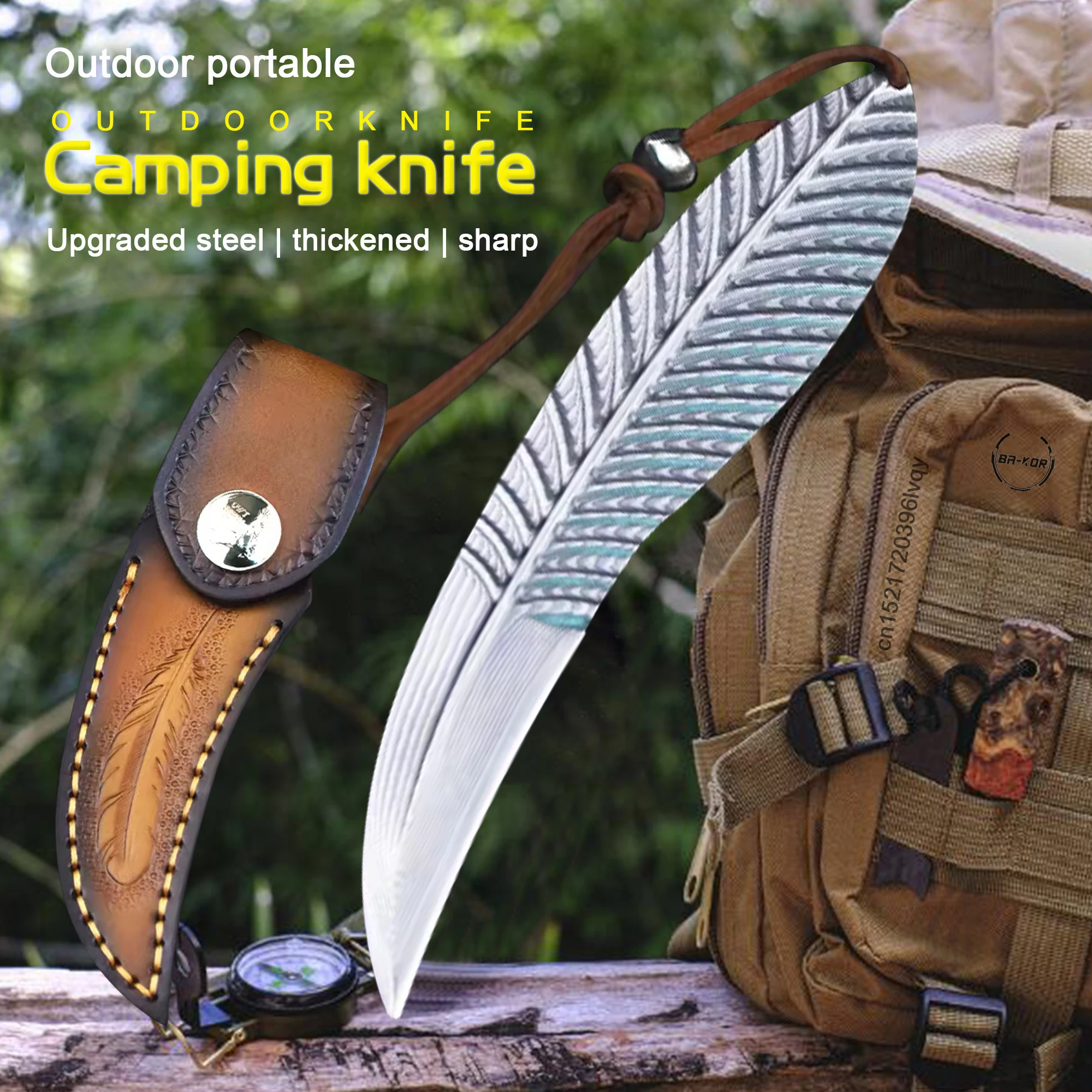 Damascenes steel wing sharp tactical knife creative new Damascenes claw knife jungle portable knife outdoor hunting knife