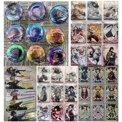 Anime Demon Slayer Kamado Nezuko Agatsuma Zenitsu Kochou Shinobu Rengoku Kyoujurou Collection Card Birthday Gift Children's Toys