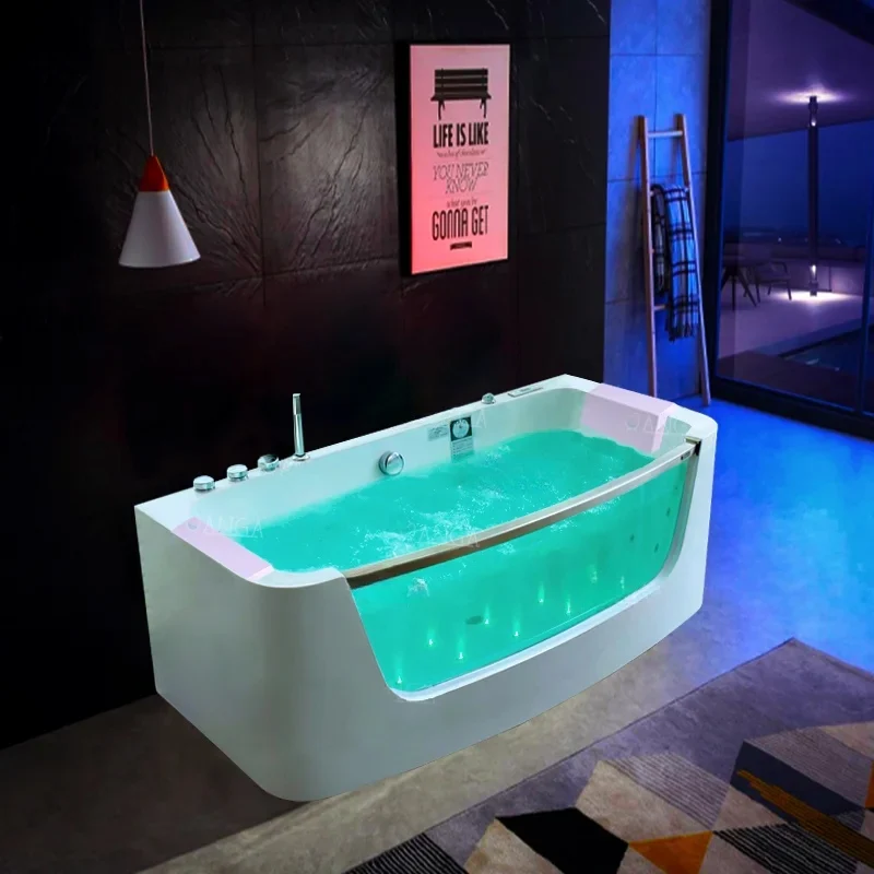 

Jacuzzi Rectangular Waterfall Bath Spa Jet Freestanding Bath Indoor Jacuzzi Acrylic Jacuzzi retail price