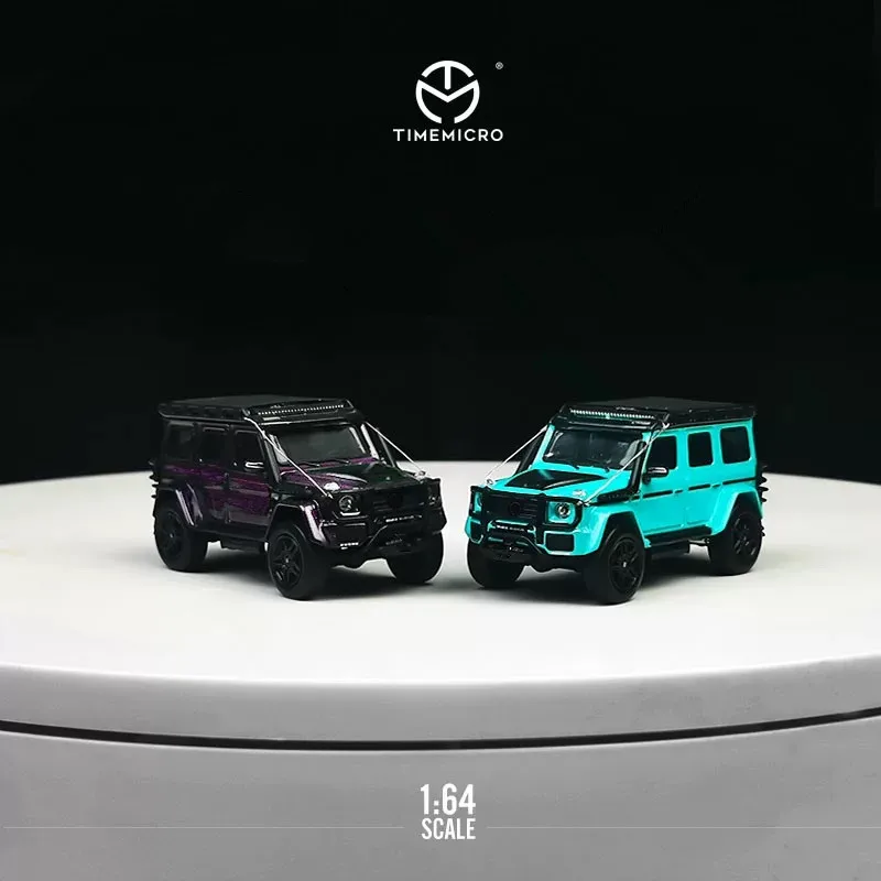 Time Micro 1:64  Starry Violet & figure Alloy Diecast Model Car Collection & Display