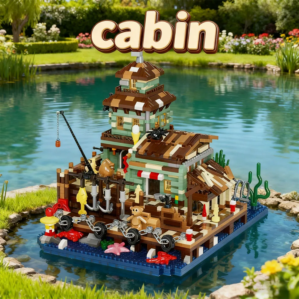 

Mini Bricks 2560pcs Detective's House Model Building Blocks Set Create Adorable for Room Decoration Perfect Birthday Gifts