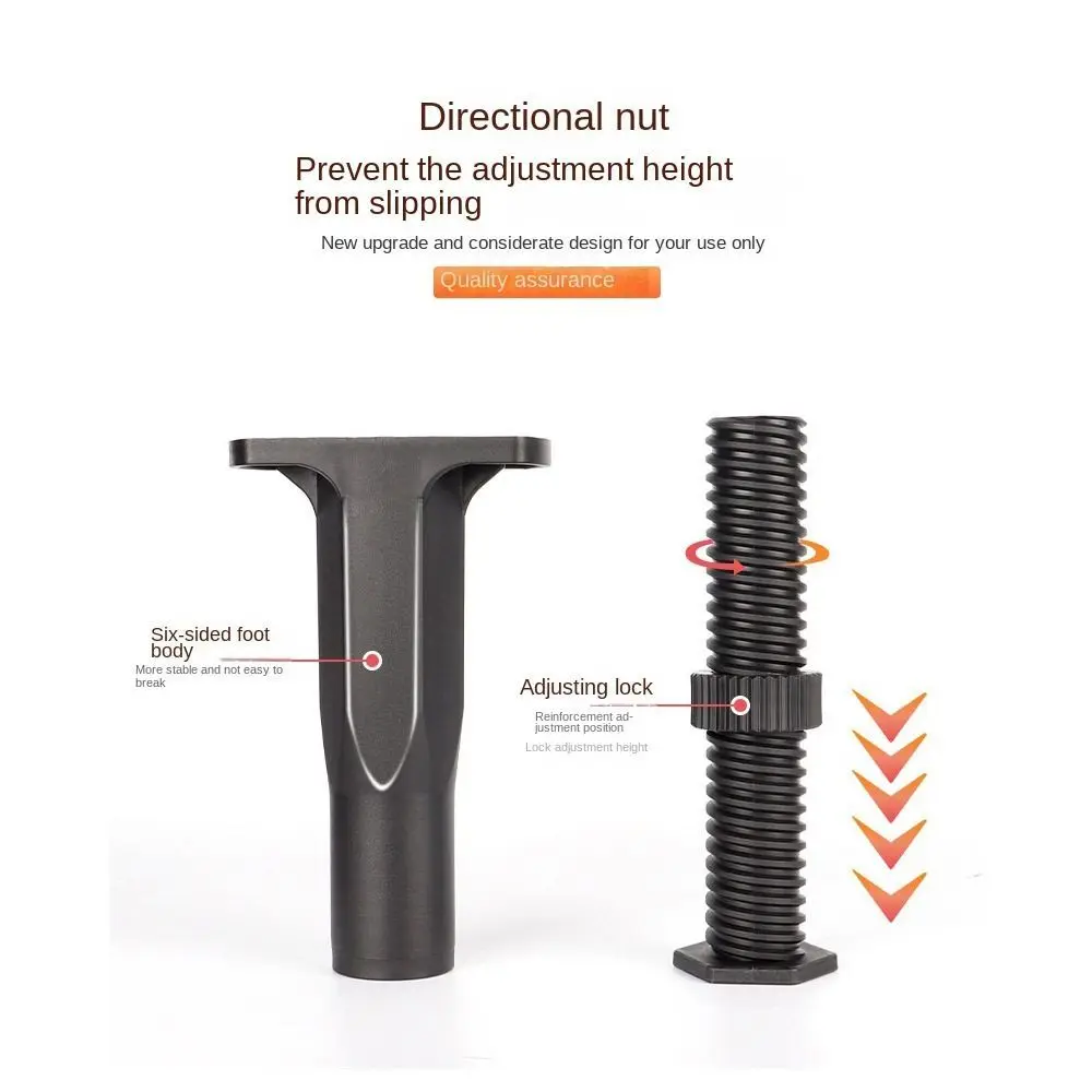 Telescopic Bed Beam Support Leg Heightening Adjustable Bed Beam Support Feet Floor Protector Reinforced Sofa Leg Bracket