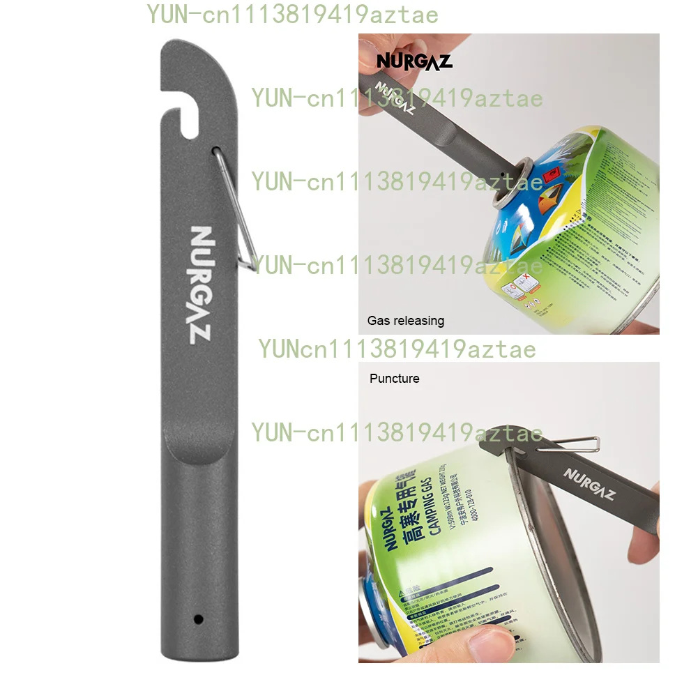 2‑In‑1 Camping Gas Canister Hole Punch, Tool for Empty Canister Recycling & Residual Gas Release Outdoor Use