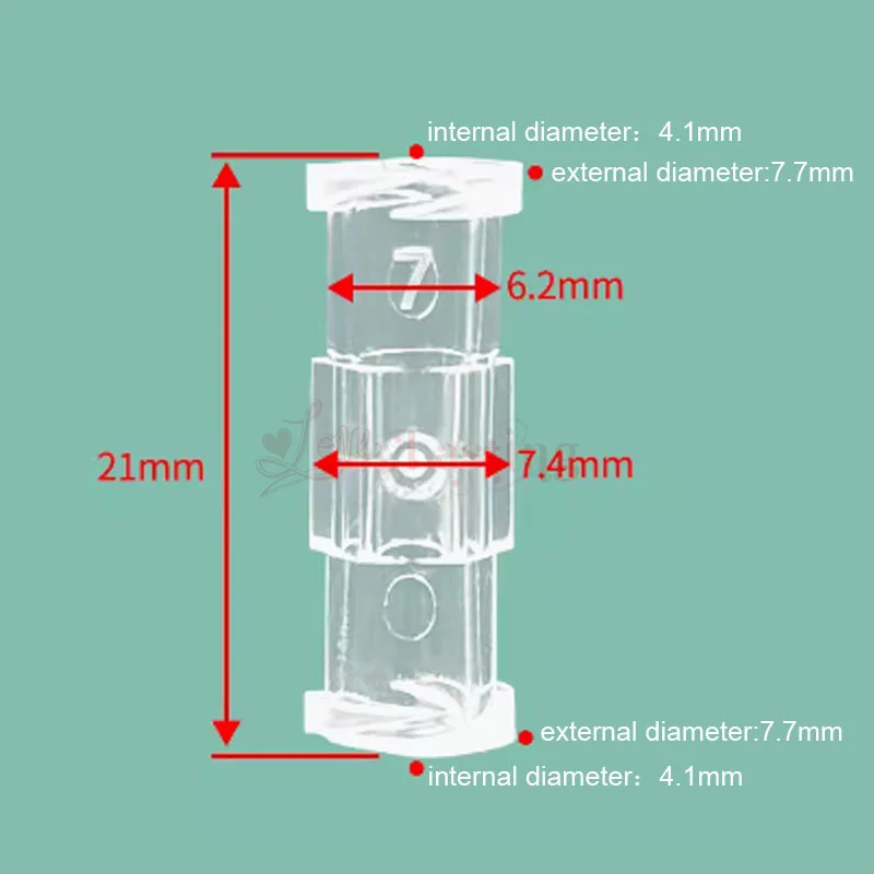 Luer Thread Connector Pp Material Transparent Syringe Double-Way Connector Easy And Durable Use In Sterile Drug Tatttoo ﻿