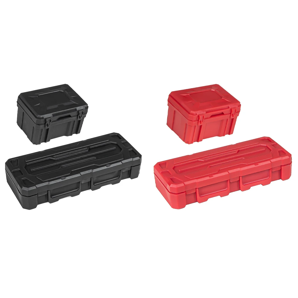 2pcs 플라스틱 수하물 보관 상자 장식 도구 1/10 Rc 크롤러 축 Scx10 90046 Traxxas Trx4 Trx6 Redcat Rgt Yikong Rc4wd