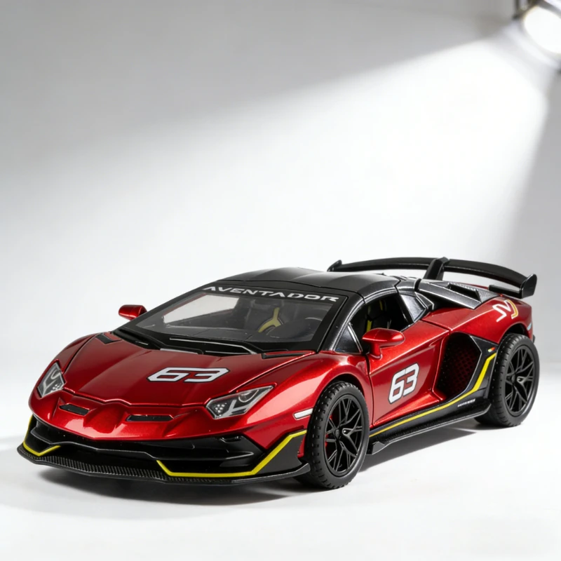 

Simulation 1 to 32 sports car SVJ63 alloy model ornament car toy children's gift